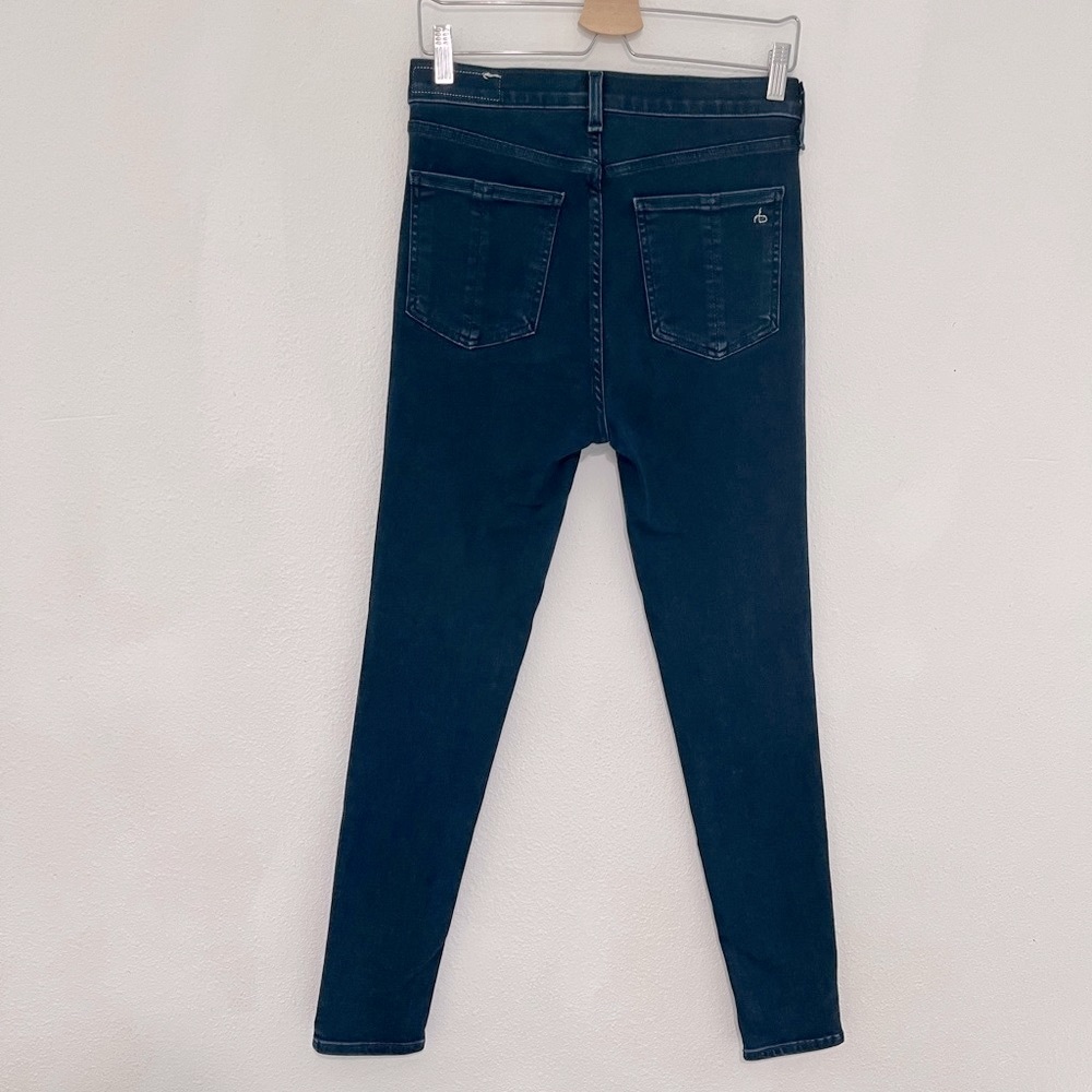 Rag & Bone nina high-rise skinny jeans in coated mae - Picture 4 of 5